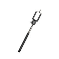 Simple Gray Plastic Phone Selfie Stick - Imagen 3