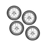 Steel Alloy Simple Rims Set - Imagen 4