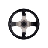 Regular Black Plastic Steering Wheel - Imagen 5