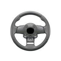 Regular Black Plastic Steering Wheel - Imagen 4